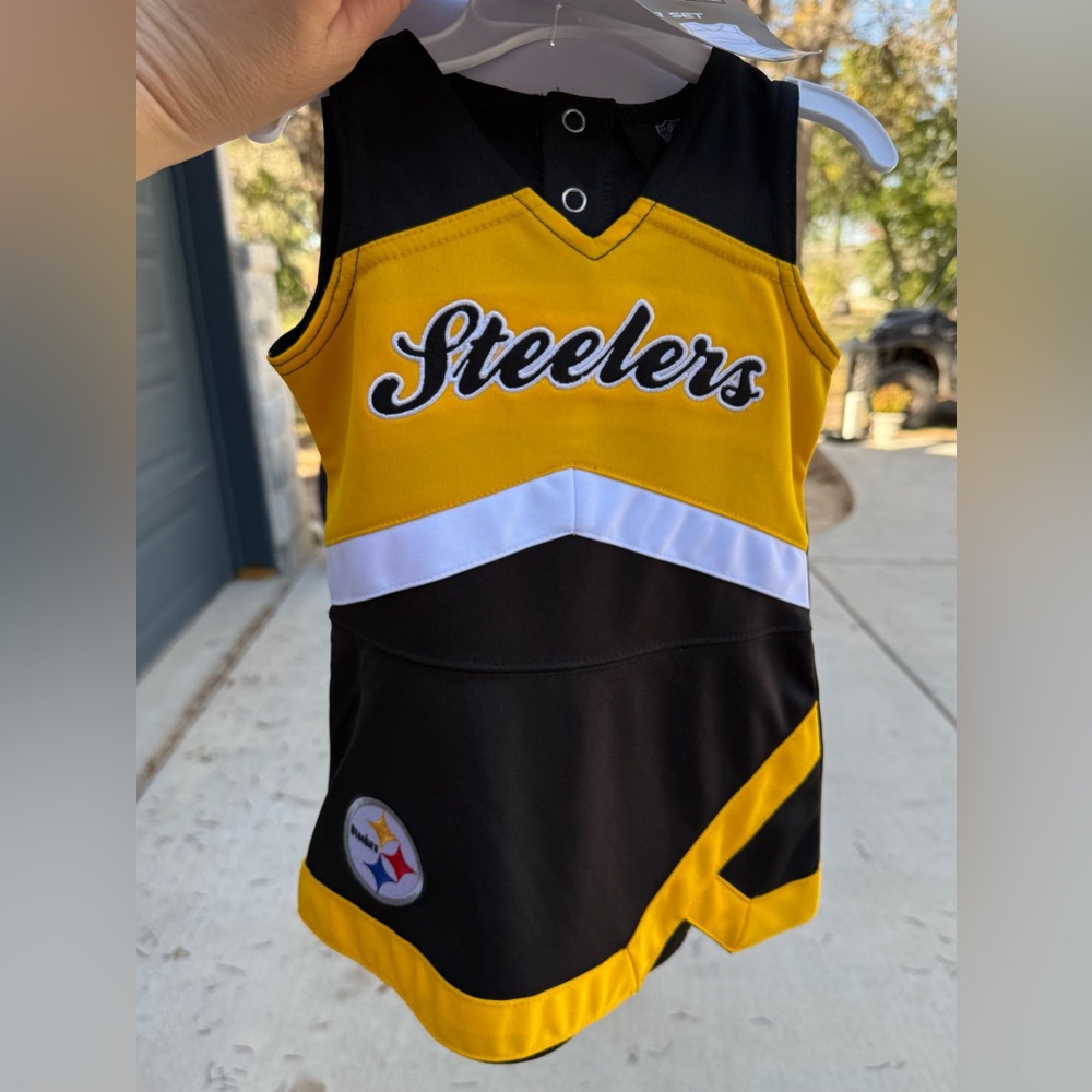 NFL Steelers Kids Baby Cheerleading Dress 9-12m